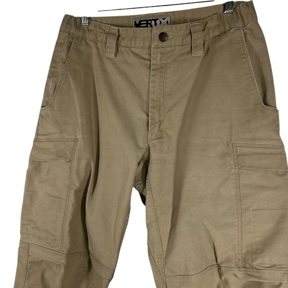 VERTX Men's Tan Cargo Style Medium Weight Cotton Pants Size 32 X 30 - Picture 5 of 7